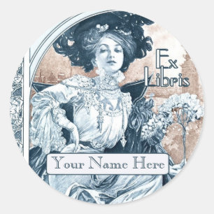 Adesivo Redondo Bookplate