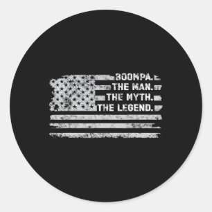 Adesivo Redondo Boompa O Homem Mito Dia de os pais De Lenda Vintag