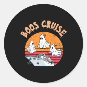 Adesivo Redondo Boos Cruise Trip Dia de as Bruxas engraçado Figuru