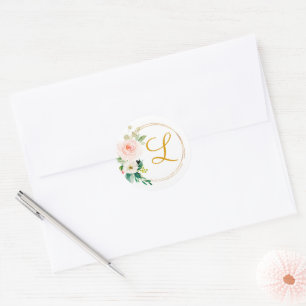 Adesivo Redondo Booth De Fotografia Do Fundo Do Chá de panela Ros