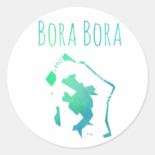 Adesivo Redondo Bora Bora