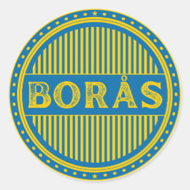 Adesivo Redondo Borås City Pride Emblem – Swedish Identity