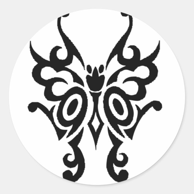 Adesivo Redondo Borboleta (Frente)