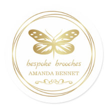 borboleta Dourada, logotipo do designer de imagens