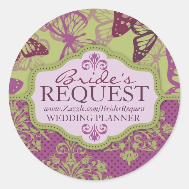 Adesivo Redondo Borboleta Flirt Business Stick (Frente)