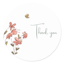 Borboleta Floral Bonita Obrigado