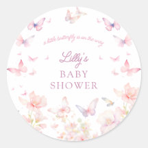 Borboleta no Chá de fraldas das Flores Rosa