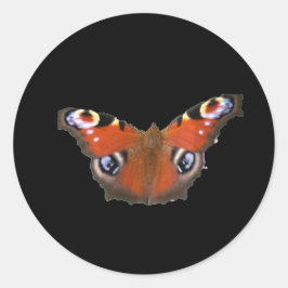 Adesivo Redondo Borboleta Peacock Por KABFA