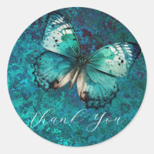 Borboleta verde romântica obrigado você