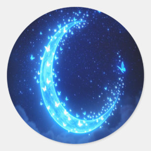 Adesivo Redondo Borboletas Moonliadas Encantadas - Vara Luminosa M
