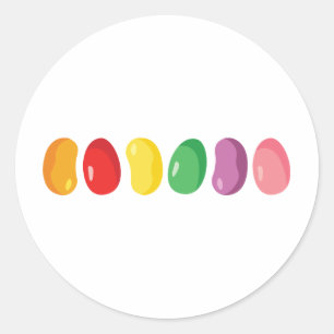 Adesivo Redondo Borda de Jelly Bean