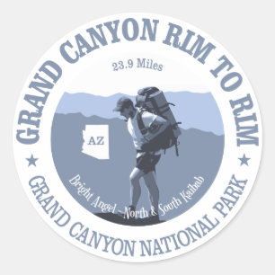Adesivo Redondo Borda do Grand Canyon para orlarar a fuga (BG)