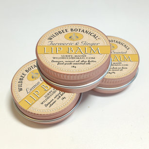 Adesivo Redondo Borda Dotada De Cera De Beeswax De Mel Perfumada