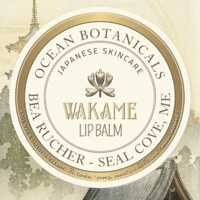 Adesivo Redondo Borda Dourada Metálica Mini Emboscada Lip De Flor (Criador carregado)