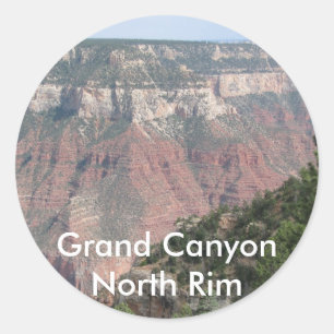 Adesivo Redondo Borda norte do Grand Canyon