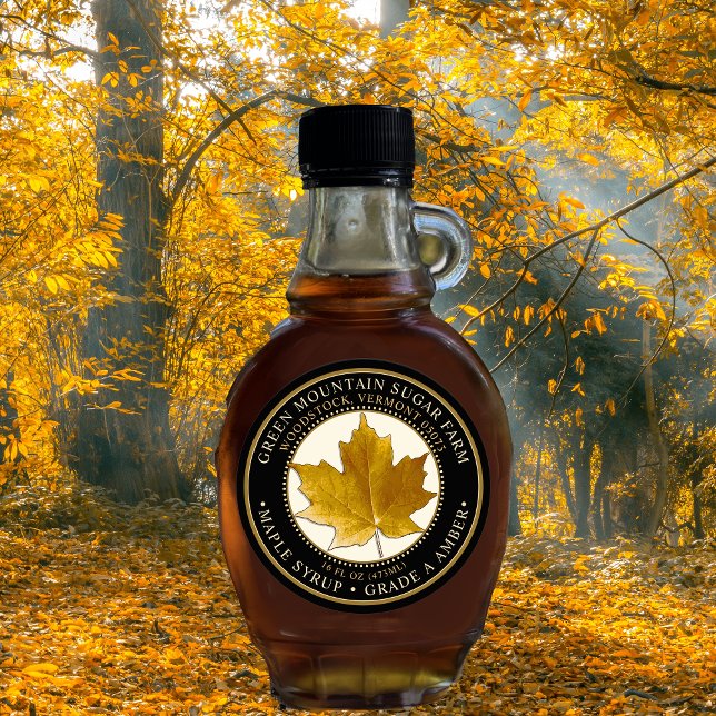 Adesivo Redondo Borda Pontilhada do Mapeador Amarelo do Xarope (Criador carregado)