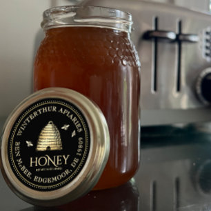 Adesivo Redondo Borda Pontilhada do Rótulo do Carro Negro (Vintage