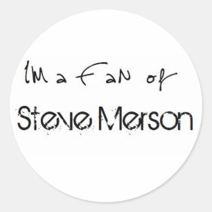 Adesivo Redondo Bordador: I'm a fã of Steve Merson