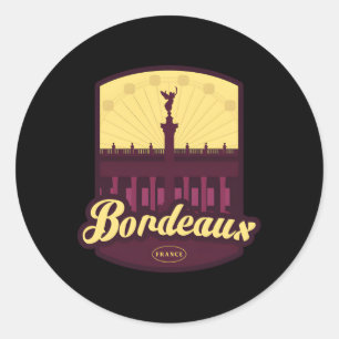 Adesivo Redondo Bordeaux França
