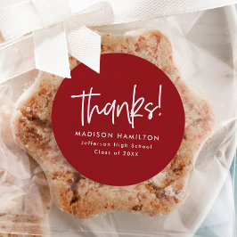 Adesivo Redondo Borgonha | Graduação de Script de Pré-Disquete Obr