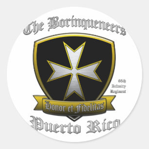 Adesivo Redondo Borinqueneers