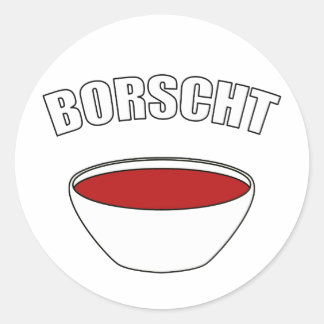 Adesivo Redondo Borscht
