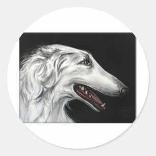 Adesivo Redondo borzoi