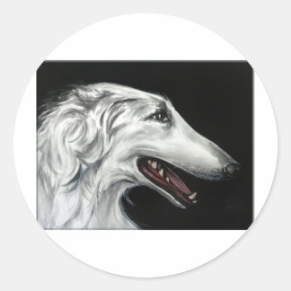 Adesivo Redondo borzoi