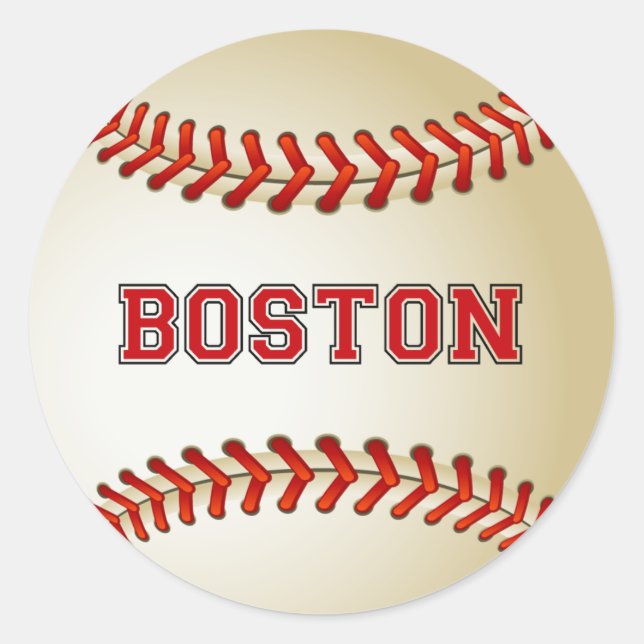 ADESIVO REDONDO BOSTON BASEBALL (Frente)