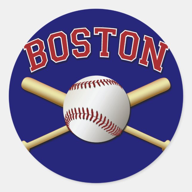 ADESIVO REDONDO BOSTON BASEBALL (Frente)