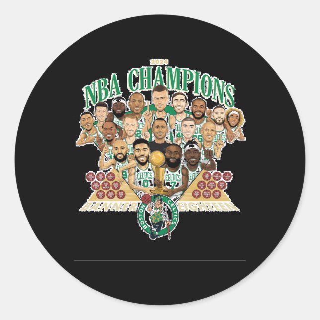 Adesivo Redondo Boston Celtics Banner 18 (equipe exclusiva) relaxa (Frente)