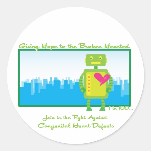 Adesivo Redondo Bot Stickers (Frente)