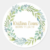 Botânica Eucalyptus Greenery Wreath Sticker