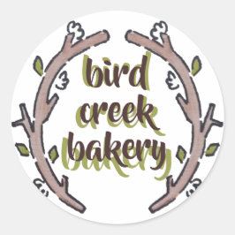 Adesivo Redondo Botânica para Pequenas Empresas