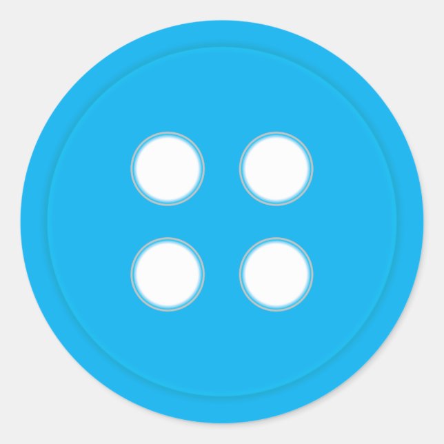 Adesivo Redondo Botão Azul (Frente)