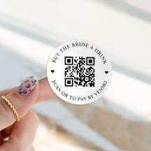 Botão de QR Code para Comprar uma Bebida para a No
