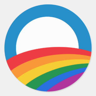 Adesivo Redondo Botão do Orgulho Barack Obama -