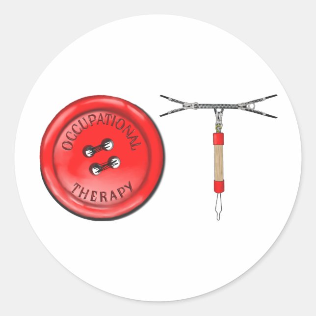 Adesivo Redondo Botão OT e Zipper (Frente)