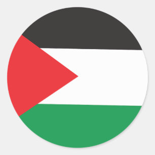 Adesivo Redondo Botão Palestino, Bandeira Palestina Patriótica
