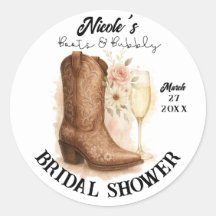 Botas & Bubbly Chuveiro de Noiva de Bota Country W