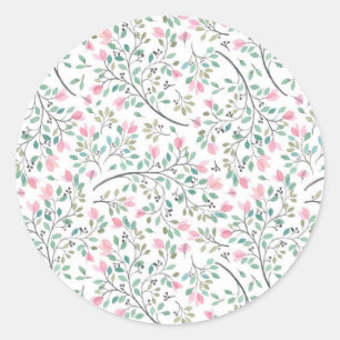 Adesivo Redondo Bougainvillea Annaprashan Sticker