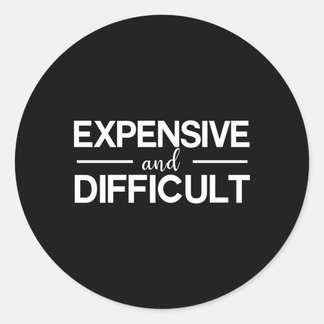 Adesivo Redondo Bougie Bougee (S Ou N) Caro E Difícil (Frente)