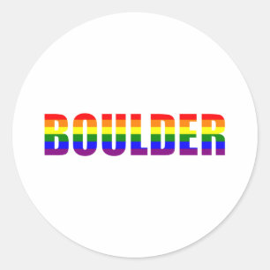 Adesivo Redondo Boulder, Colorado