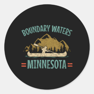 Adesivo Redondo Boundary Waters Canoe Minnesota