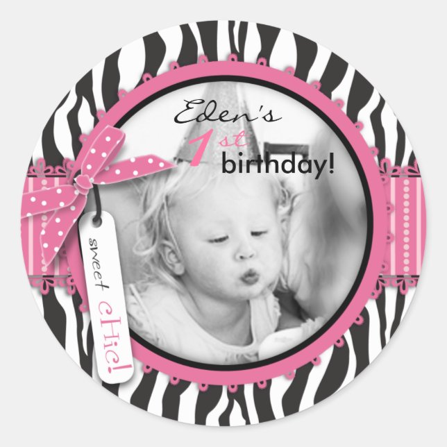 Adesivo Redondo Boutique Chic Sticker 3 (Frente)