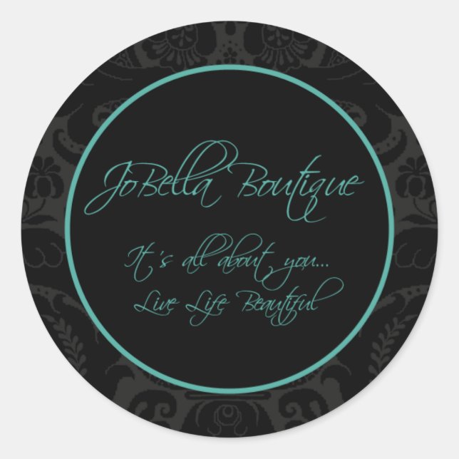 Adesivo Redondo Boutique de enumeração especial de JoBella da (Frente)