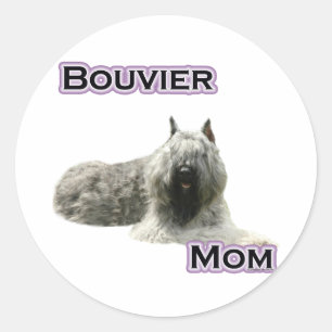Adesivo Redondo Bouvier Mãe 4 - Sticker