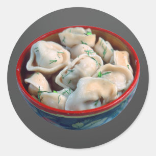 Adesivo Redondo Bowl de Pelmeni