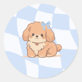 Adesivo Redondo Bows & Bones Stickers