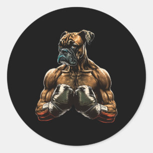 Adesivo Redondo Boxer Boxer Difs Engraçados Para Homens Meninos Mu
